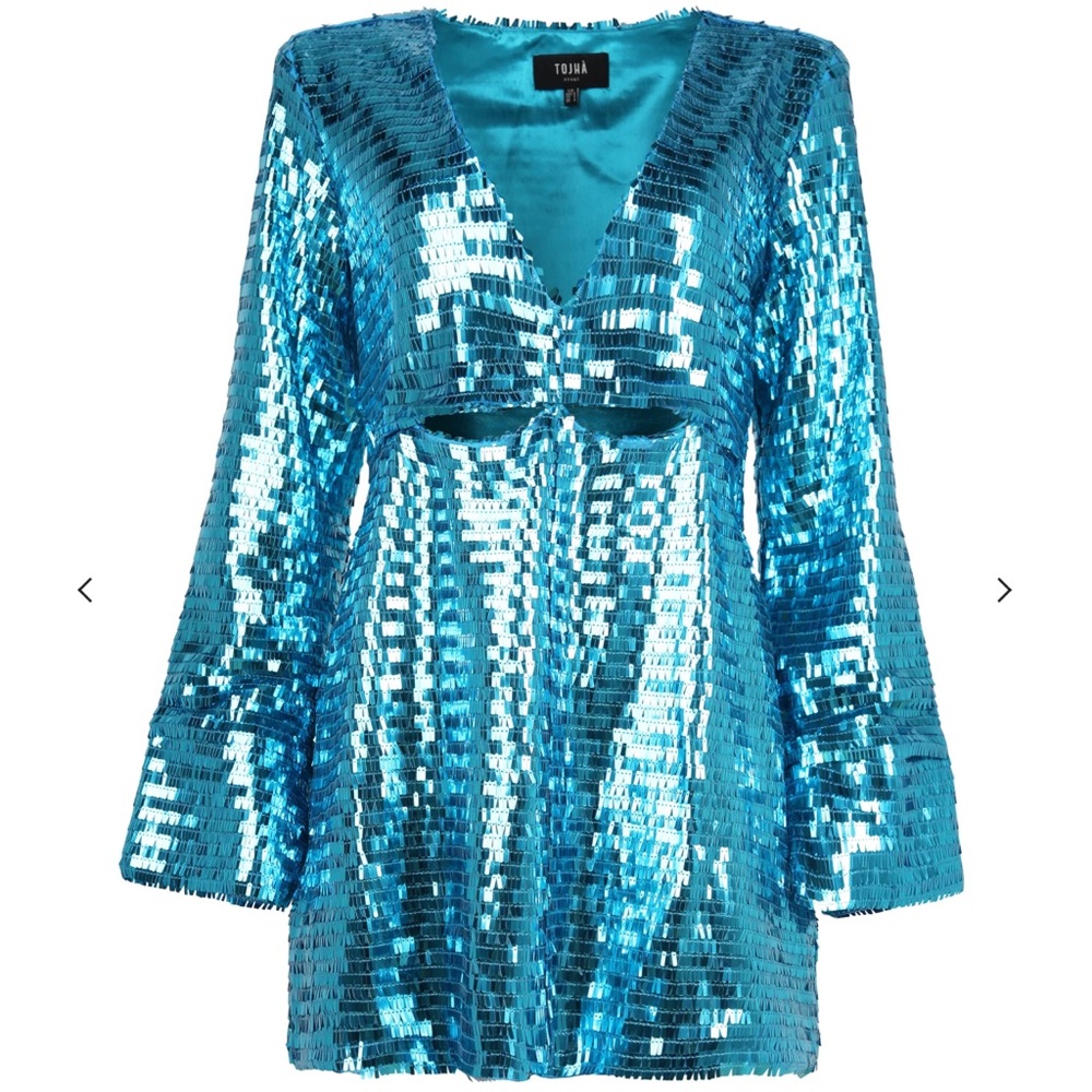 Tojha Blue Mini Dress